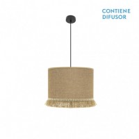 Distribuidor - Lâmpadas Diversas | Colgantes Moderno | COLGANTE SIBILA 3XE27 NEGRO/ARENA REGX60X60 CM Ref: 186396009